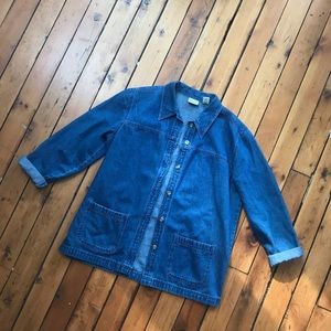 90s denim chore coat